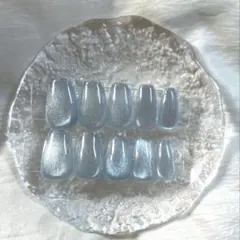 即購入OK！マグネットネイル❤︎水光ネイル❤︎ブルーネイル❤︎ワンホンネイル❤︎