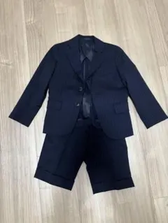 【美品】SHIPS KIDS:ストライプ ジャケット+パンツ　入学式のサムネイル