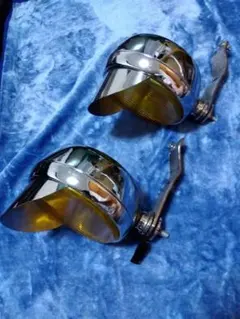 【ジャンク】２００パイ　バイザー付フォグランプ一式 24v ジャンク】200パイ バイザー付フォグランプ一式 24v - メルカリ