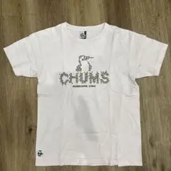 CHUMS チャムス ピンク ロゴ Tシャツ