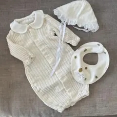 日本製 コンゲススロイド　スタイ　ツーウェイオール　綿100 退院着　韓国