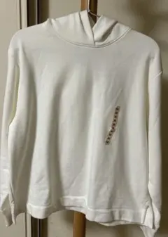 無印良品　プルパーカー Mサイズ ホワイト　訳あり