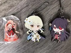 原神 キーホルダー 3個セット 蛍 北斗 クレー