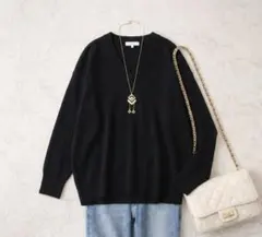 美品☆GLOBAL WORK グローバルワーク 上品Vネックニット L