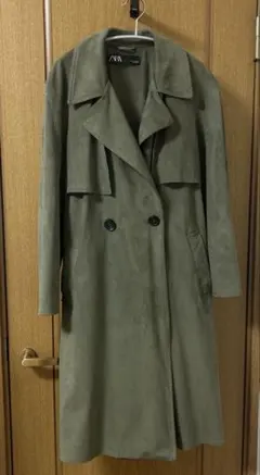 ZARA オリーブグリーン トレンチコート
