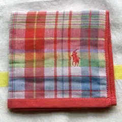 【新品】Ralph Lauren チェック柄ハンカチ
