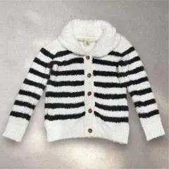 ジェラートピケ ボーダーカーディガン