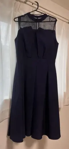 ネイビー パーティードレス Lサイズ