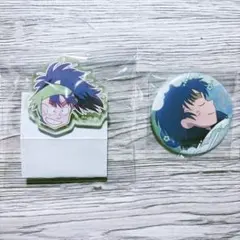 忍たま　百面相缶バッジ-寝巻き姿の段- 360フェイスキャラクリップ　小平太