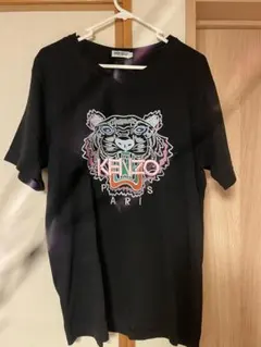 KENZO ブラック トラプリント Tシャツ XL