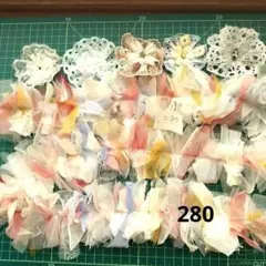 280布とレースのコラージュ ジャンクジャーナル素材 スニペット シャビーシック