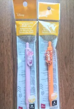 【2点セット】くまのプーさん アクリルクリップ付ボールペン ピグレット ティガー