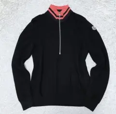 【美品】モンクレール MONCLER ハーフジップニット バイカラー
