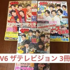 V6 ザテレビジョン 3冊