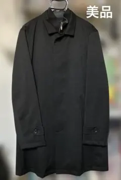 BEAMS HEART ブラック ステンカラーコート Lサイズ