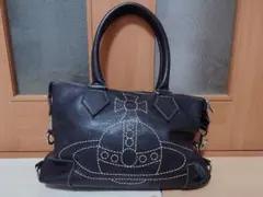 ヴィヴィアンウエストウッド 2way レザー オーブ デカロゴ ショルダーバッグ