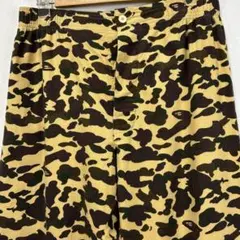 エイプ カモ パジャマ パンツ M ブラウン 迷彩 イージー ボトムス 総柄