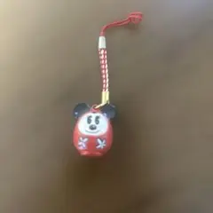 ミッキーマウス 赤いストラップ