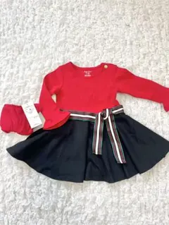 Ralph Lauren ラルフローレン ベビー ワンピース レッド クリスマス