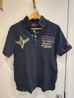 Indian Motocycle ポロシャツ ブラック 刺繍 メンズのサムネイル