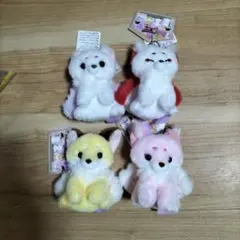 未開封 ちょコンと九尾さま花人形JB ぬいぐるみ キツネ コンプリート4