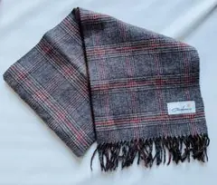 カシミヤ チェック柄 マフラー 日本製