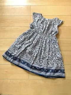 any FAM 花柄ワンピース 140cm ペイズリー柄　プティマイン