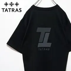美品 TATRAS タトラス 両面 ラバー ロゴ ブラック イカロ 半袖Tシャツのサムネイル