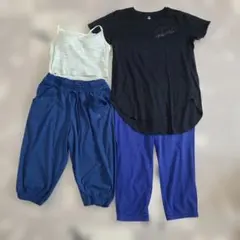 スポーツウェア 4点セット ヨガ&トレーニング中古