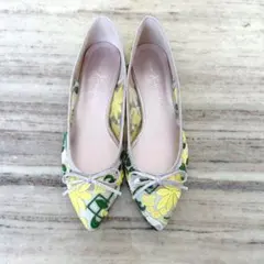 銀座かねまつ パンプス フラワーレース VOGUE掲載商品 新品 完売 1.8万