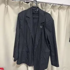 レディース ブラックストライプ スーツ ブラックストライプ テーラードジャケット