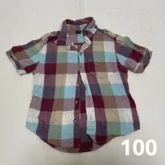 キッズ 半袖シャツ チェックシャツ　100 Babygap