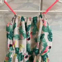 Ｈ&M トロピカル柄 ノースリーブ ワンピースのサムネイル