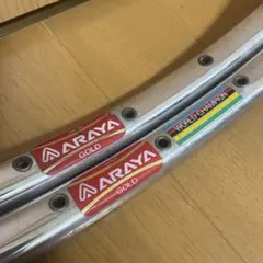 当時もの！BEリム　アラヤ　24インチ　ペア Amazon | ARAYA(アラヤ) 16B GOLD チューブラーリム 27x1-1/8