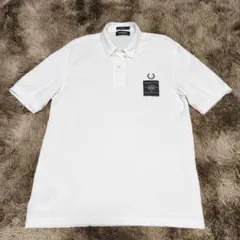 美品✨ジーフォア 半袖モックネックシャツ ハーフジップ ロゴデザイン