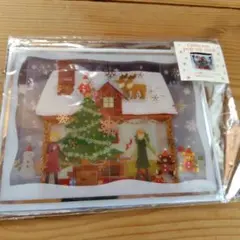 ポップアップクリスマスカード サンタクロース 雪だるま クリスマスツリー