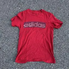 US古着 adidas シンプル 赤 xs