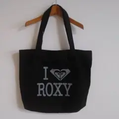 ROXY I ❤️ ROXY トートバッグ 黒 肩に掛けられるのサムネイル
