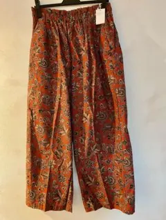 Studio CLIP アソートマルシェ　アジアン柄　ワイドパンツ　（新品）