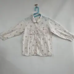 ⭐️シャツ⭐️ パジャマ風 汚れあり　丸襟　キャラクター　柄プリント