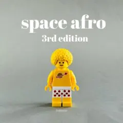 《正規品》LEGO ミニフィグ　スペースアフロ　イエロー【1点のみ】