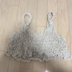 フリルデザイン アイボリー ビスチェ