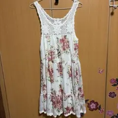 abc une face フラワープリント キャミワンピース M