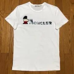 極美品〕モンクレール ロゴ Tシャツ ホワイト XL 国内正規品 4S142