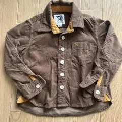 Arnold Palmer 長袖　シャツ　コーデゥロイ　茶色　90