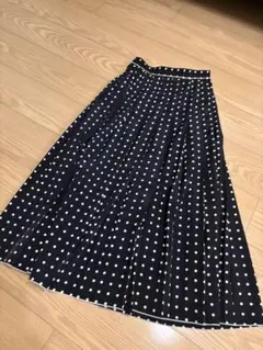SHETokyo グレンチェック ドット柄 リネンスカート - メルカリ