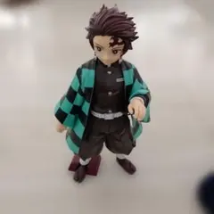 炭治郎 フィギュア チェック柄 約25cm