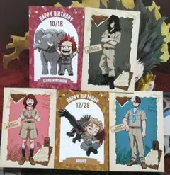 ヒロアカ　ポストカード5点セット　　コラボ限定 数量限定　おまけ付き