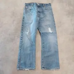 リーバイス517 Levis W36 フレアデニム 青 古着 00s 19983