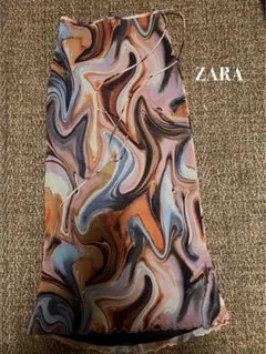 ZARA マーブル模様 タイトスカート M